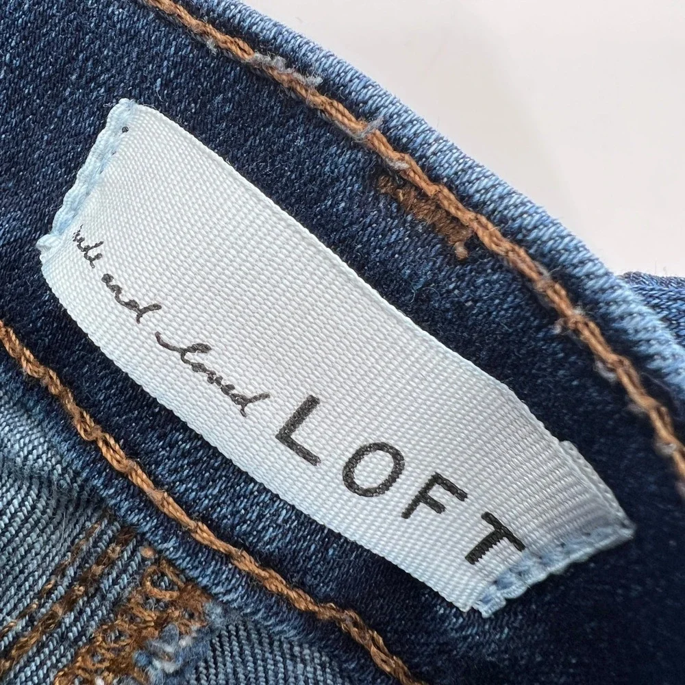 Loft Jeans Bundle Curvy Straight Modern Straight Raw Hem Cuffed size 10 / 30 - Picture 6 of 16